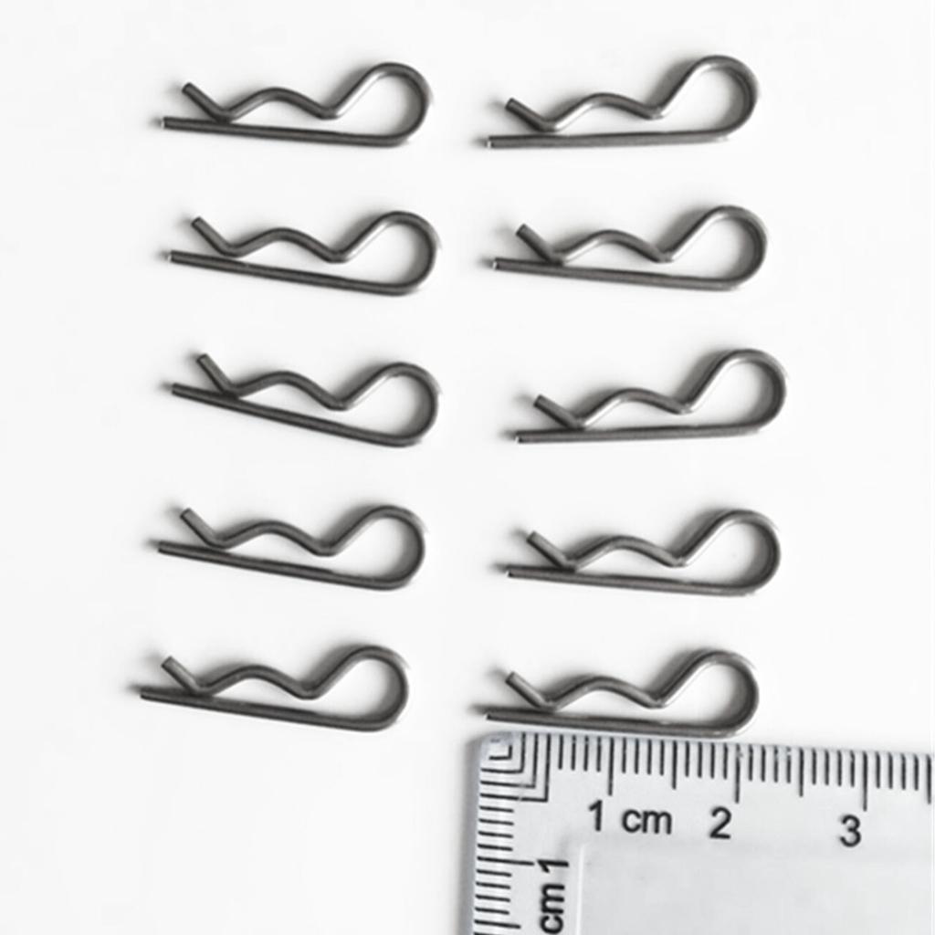 10pcs 304 Stainless Steel R Clip Retaining Clips Spring Cotter Lynch