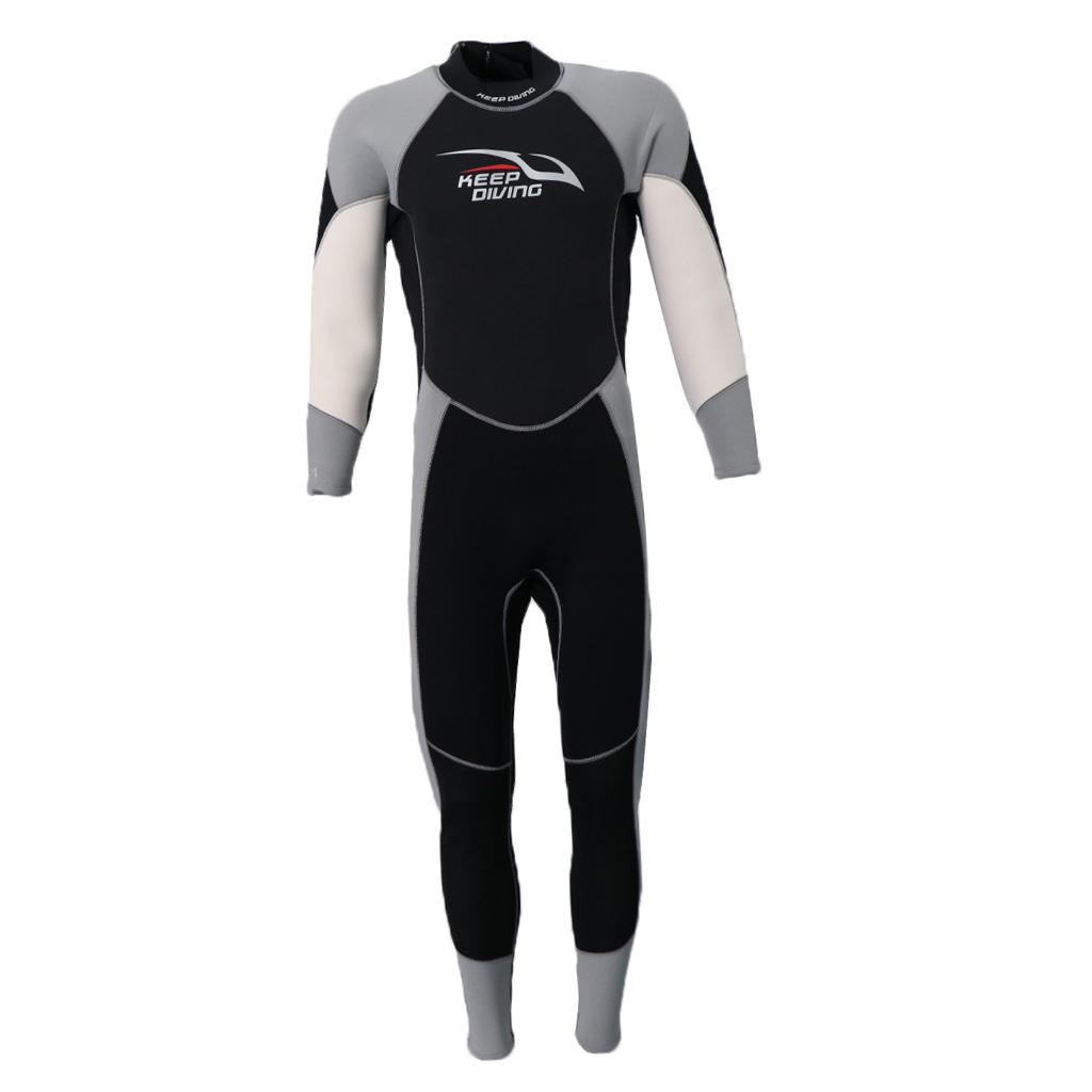Super Stretch 3mm Men Full Body Wetsuit Diving Surf Full Length Swim Warm Suit 