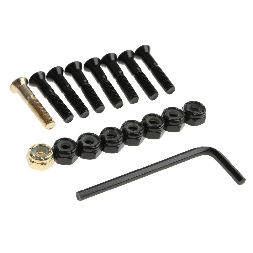  Longboard Skateboards Cruiser Hardware Screws Bolts with Hex Tool Style 2