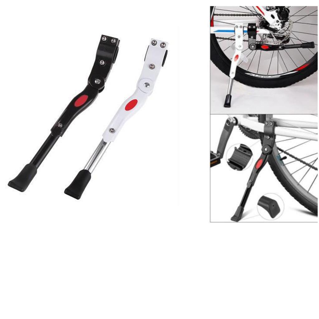 Adjustable Rear-Mounted Bicycle Kickstand Bike Single-Side Stand Black