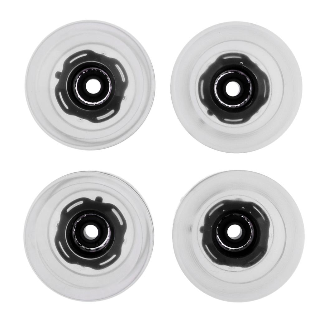 4x Street Skateboard Wheels Glow Flash Longboard Magnetic Wheel Replacement