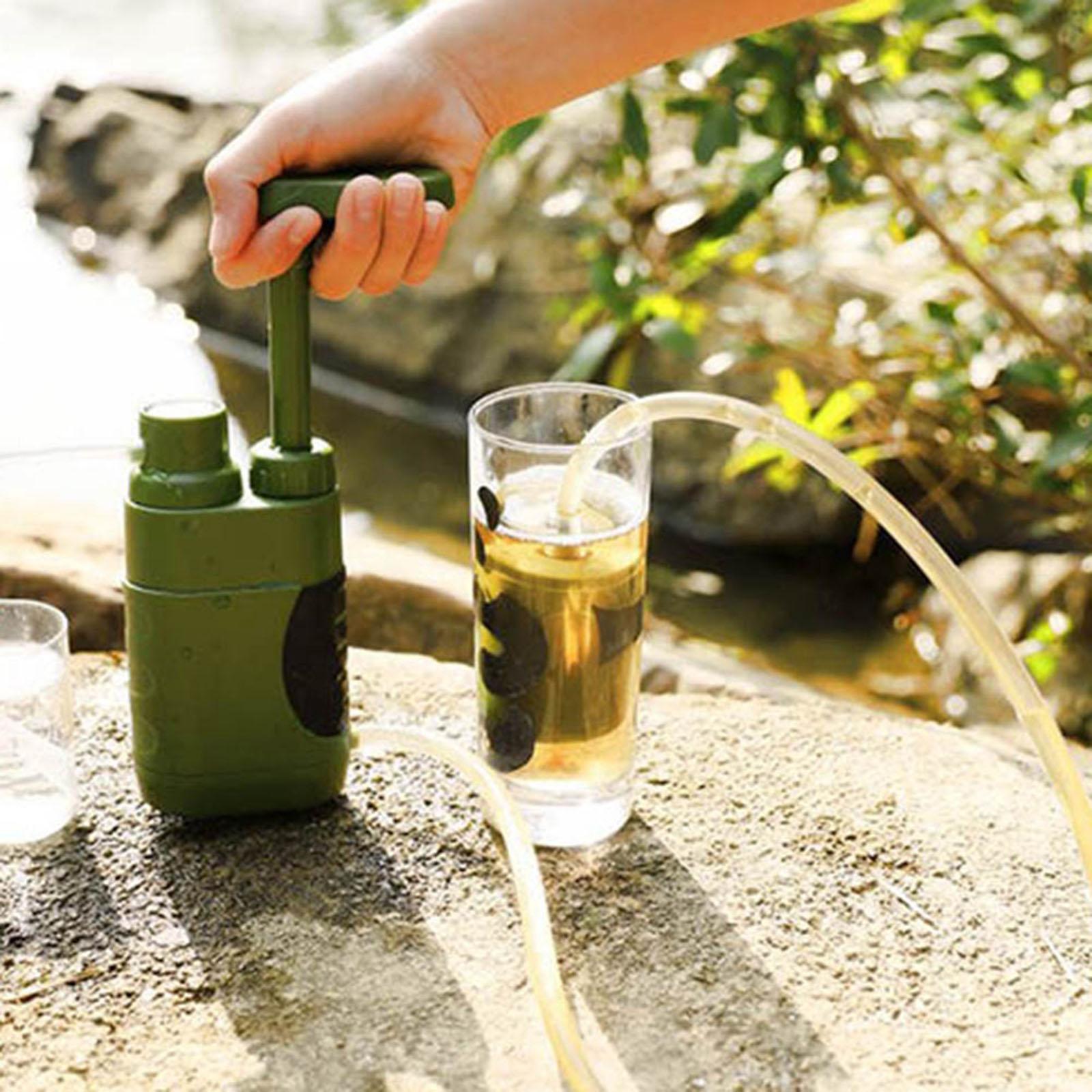 Survival Water Filter Gravity Purifier Filtration System Emergency Hiking