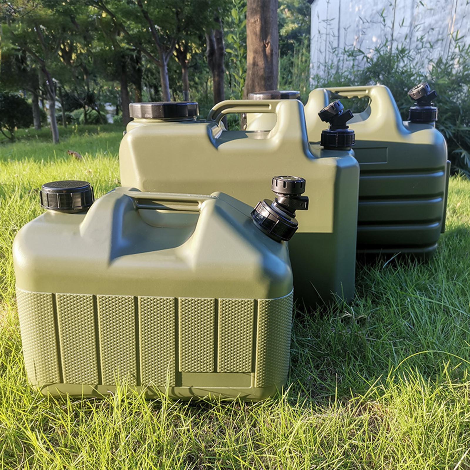 2x1x Water Storage Tank Water Canteens Water Container with Faucet Emergency