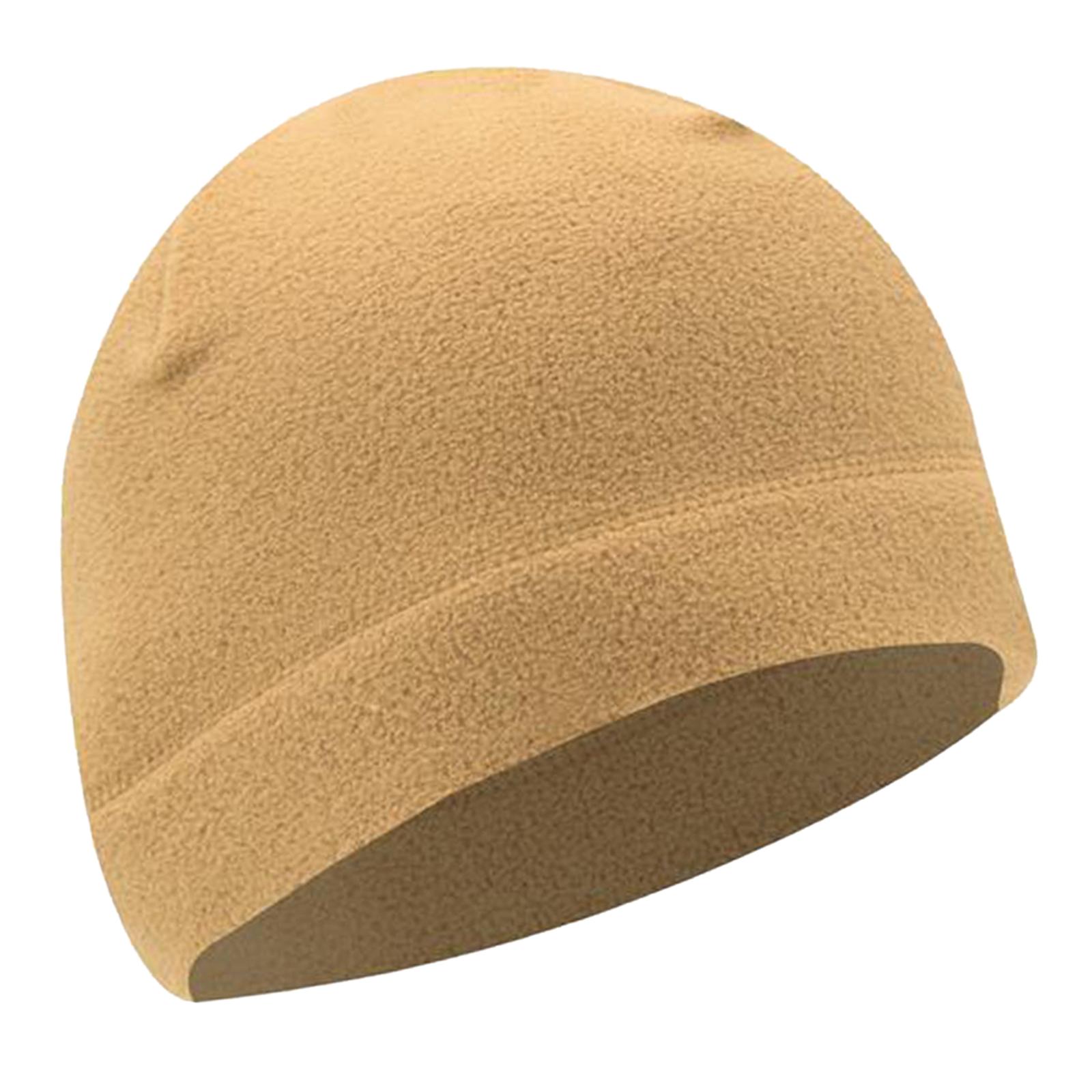 Windproof Skull Hat Men Lightweight Winter Beanie for Basketball Hiking Khaki