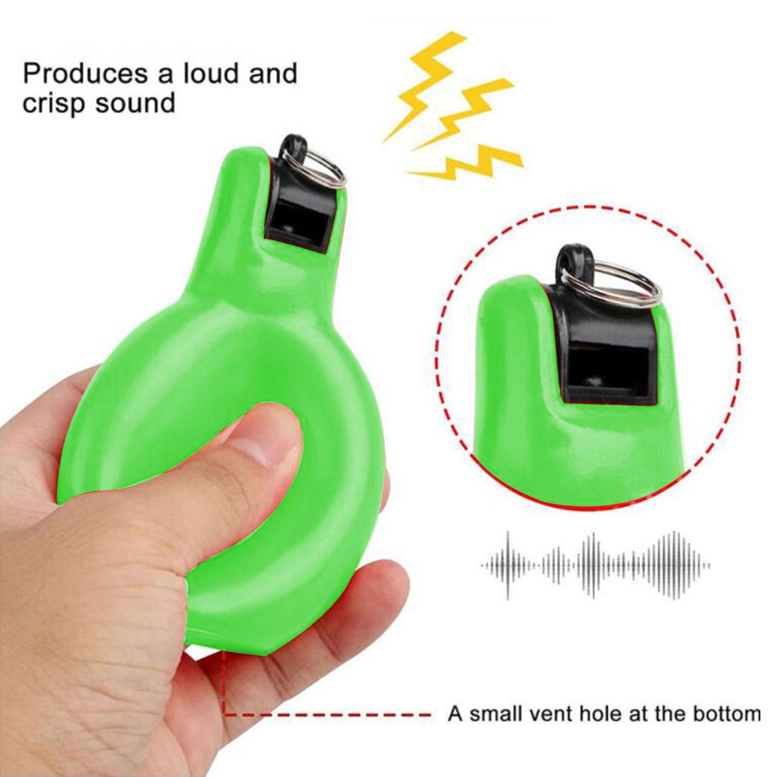 Hand Whistles Handheld for Trekking Physical Education Games Walking green
