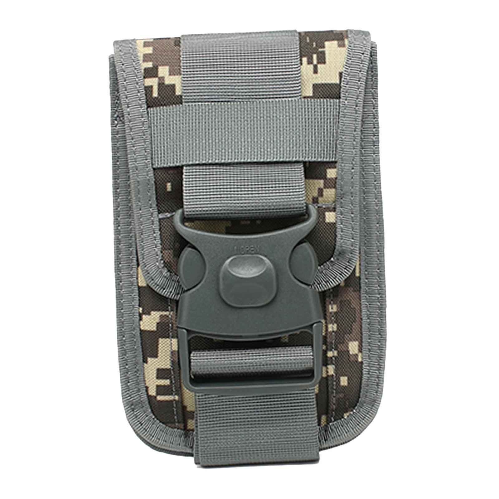 Molle Phone Pouch Waist Pack Utility Belt Pouch Universal Molle Attachment Gray