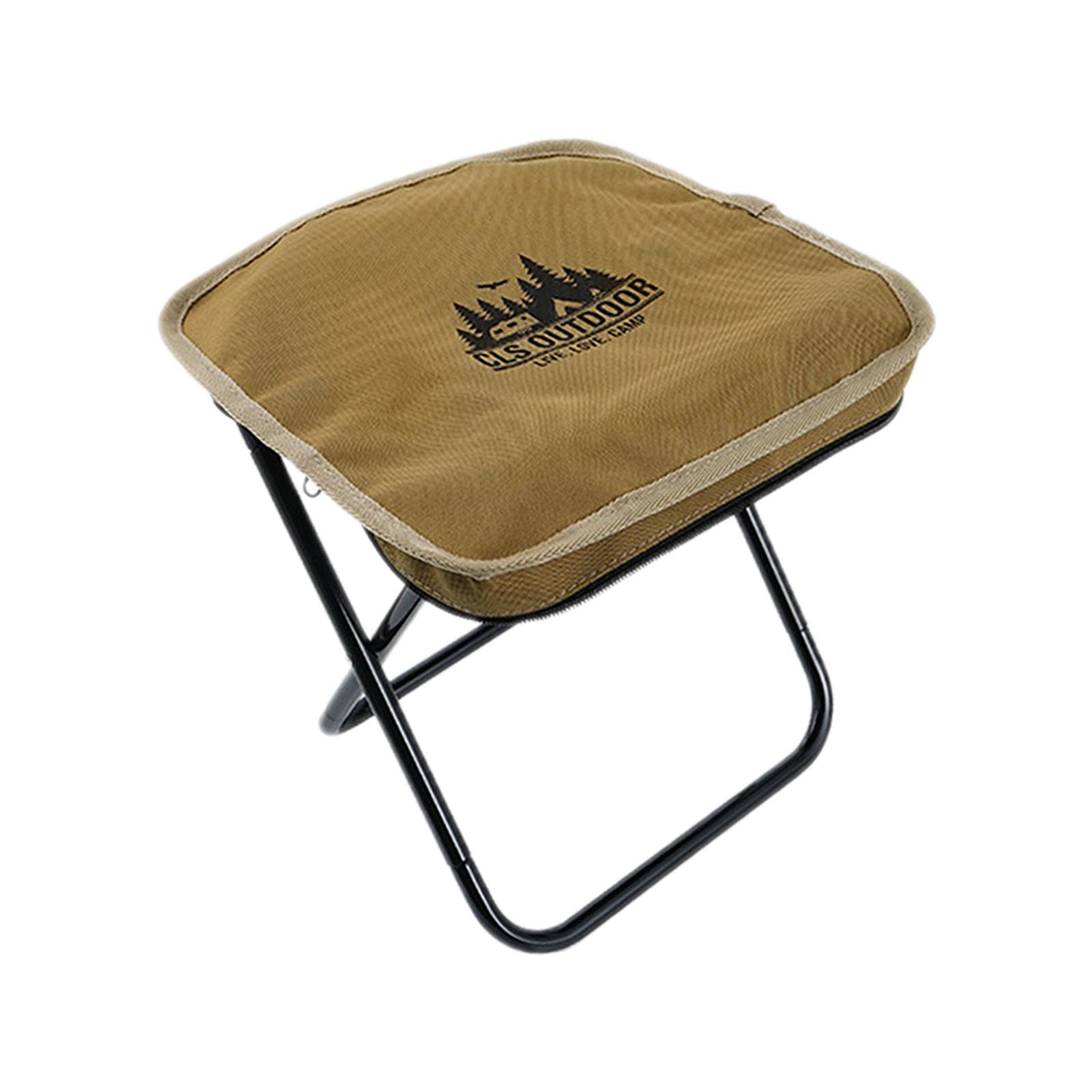 Camping Stool With Bag Khaki