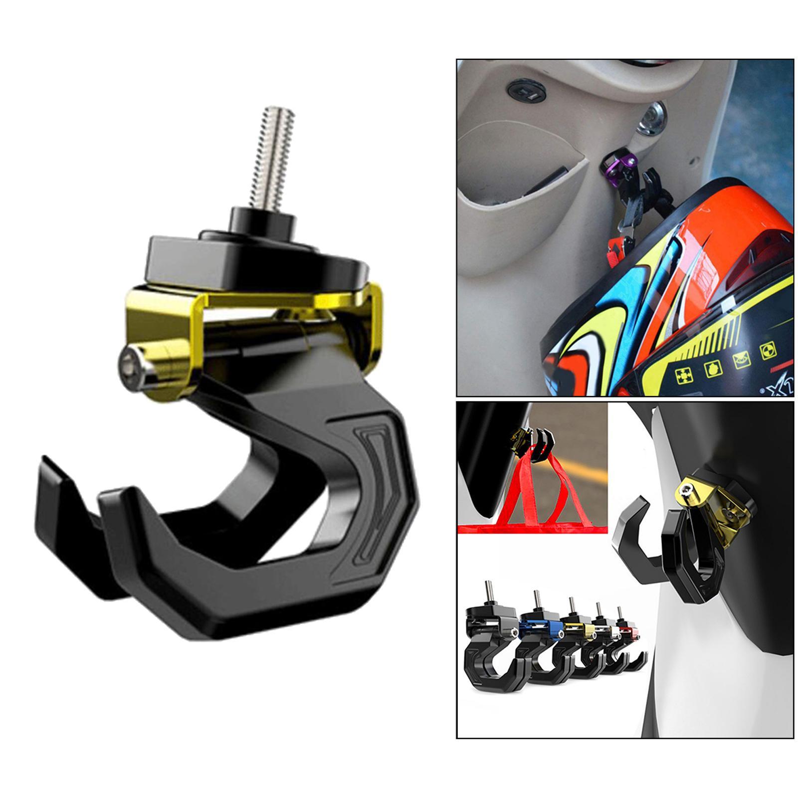 Motorcycle Scooter Luggage Helmet Holder Hook Bag Hanger With Screw Golden