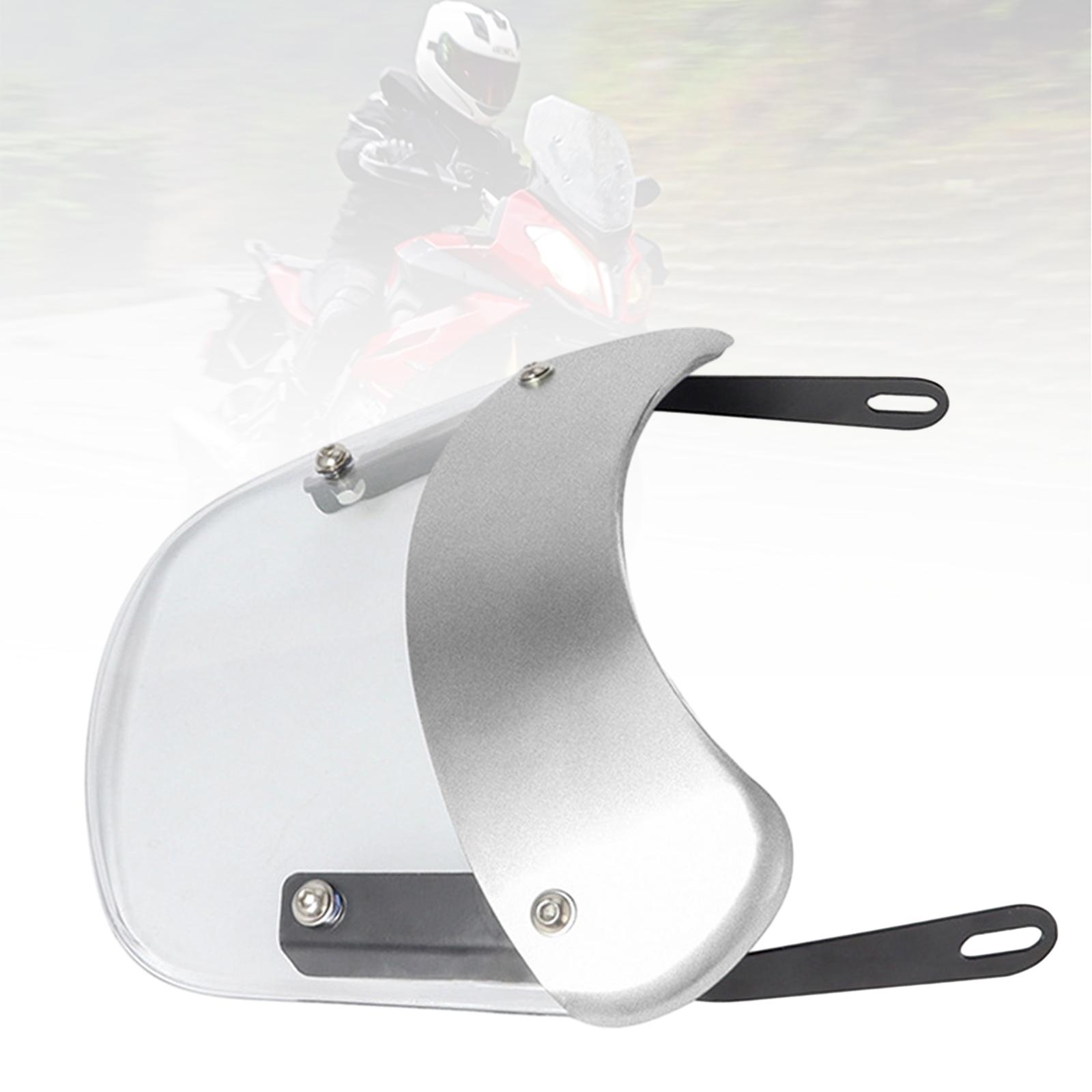 Headlight Windshield Universal Sturdy and Durable Motorcycle Windshield Kits clear