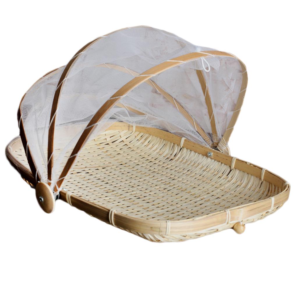 bamboo food tent basket