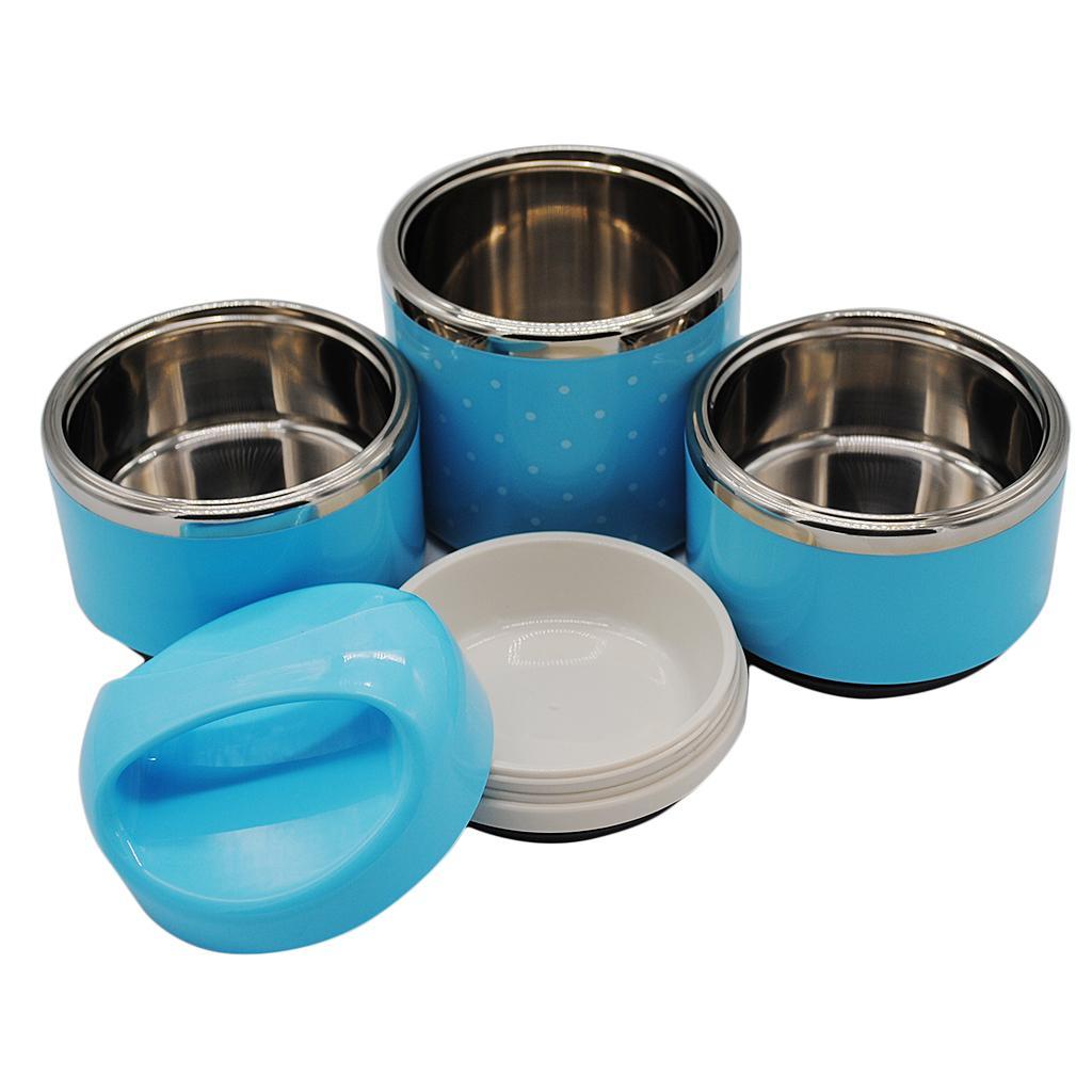 1//2//3 Layer Stainless Steel Lunch Thermal Box with Insulated Stackable Bag Bag