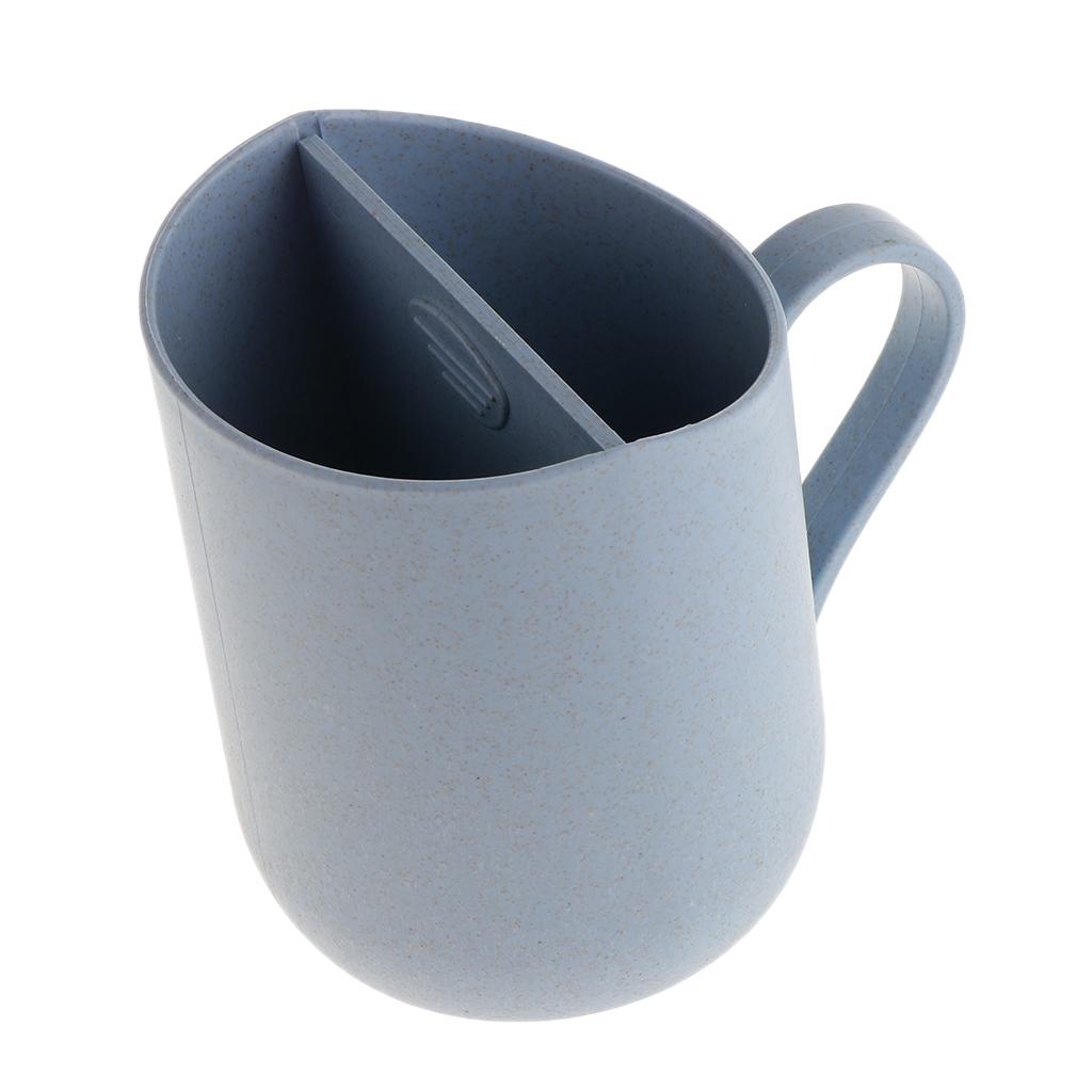 Unbreakable Wheat Straw Cups Biodegradable for Water, Milk, Juice, Tea Blue