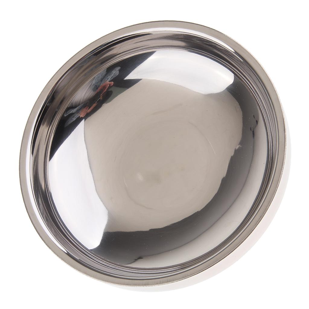 Stainless Steel Double Wall Seasoning Dish Sauce Vinegar Dipping Bowl 9cm