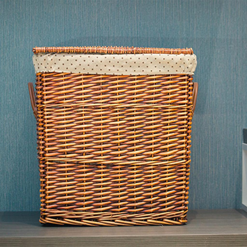 Soiled Clothes Basket Basket Lime-Braided Storage Storage Box 2