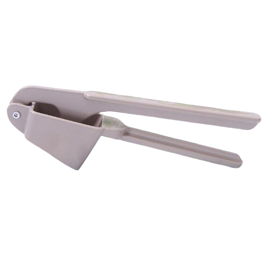 Soft-Handled Garlic Press Mincer Squeeze Ginger Crusher gray