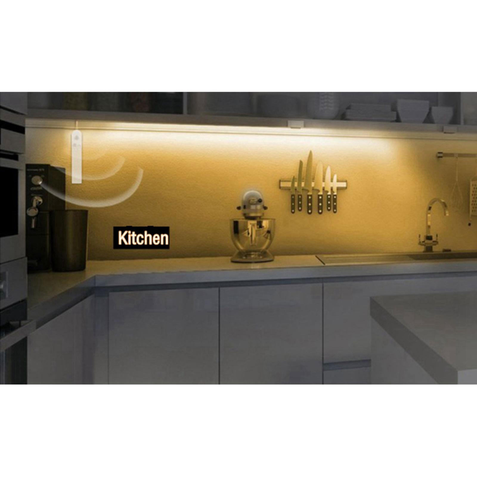 PIR Motion LED Strip Night Lights Bedside Lamp 3000K Warm White 3m