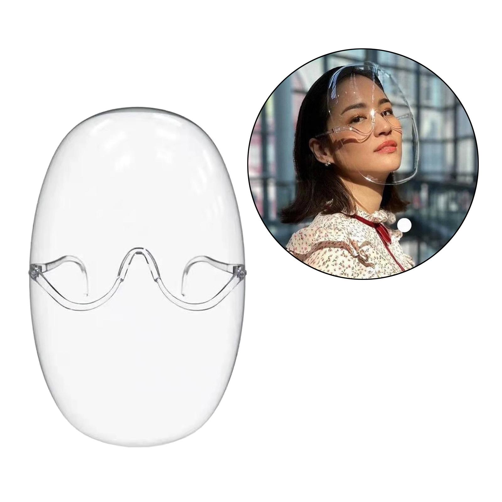 Faceshield Sunglasses for Unisex Men and Women Clear Eyewear Easy Clean