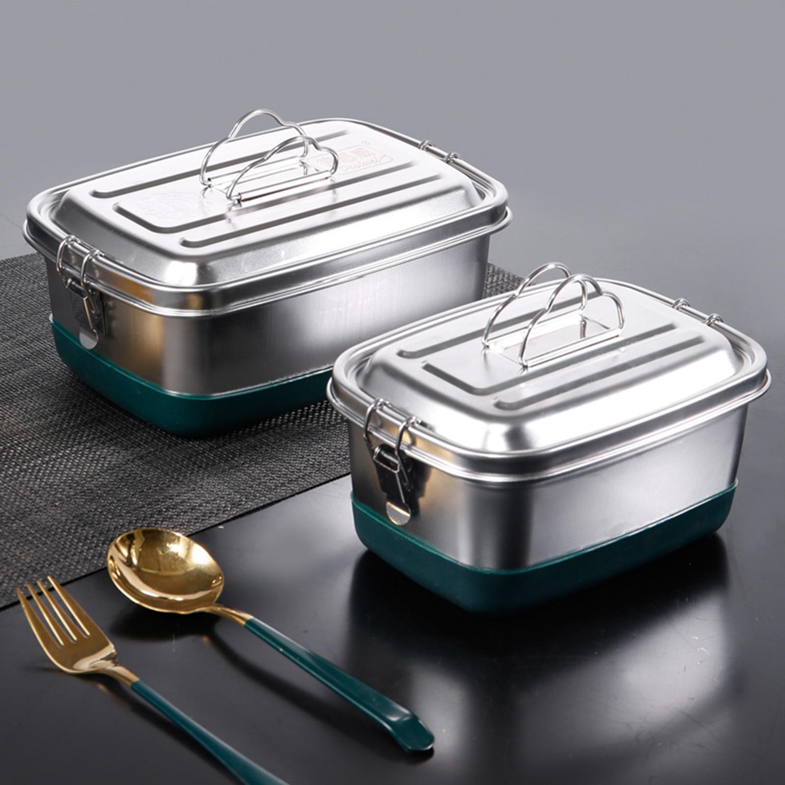 304 Stainless Steel Bento Box Lunch Box Food Container 1200ml