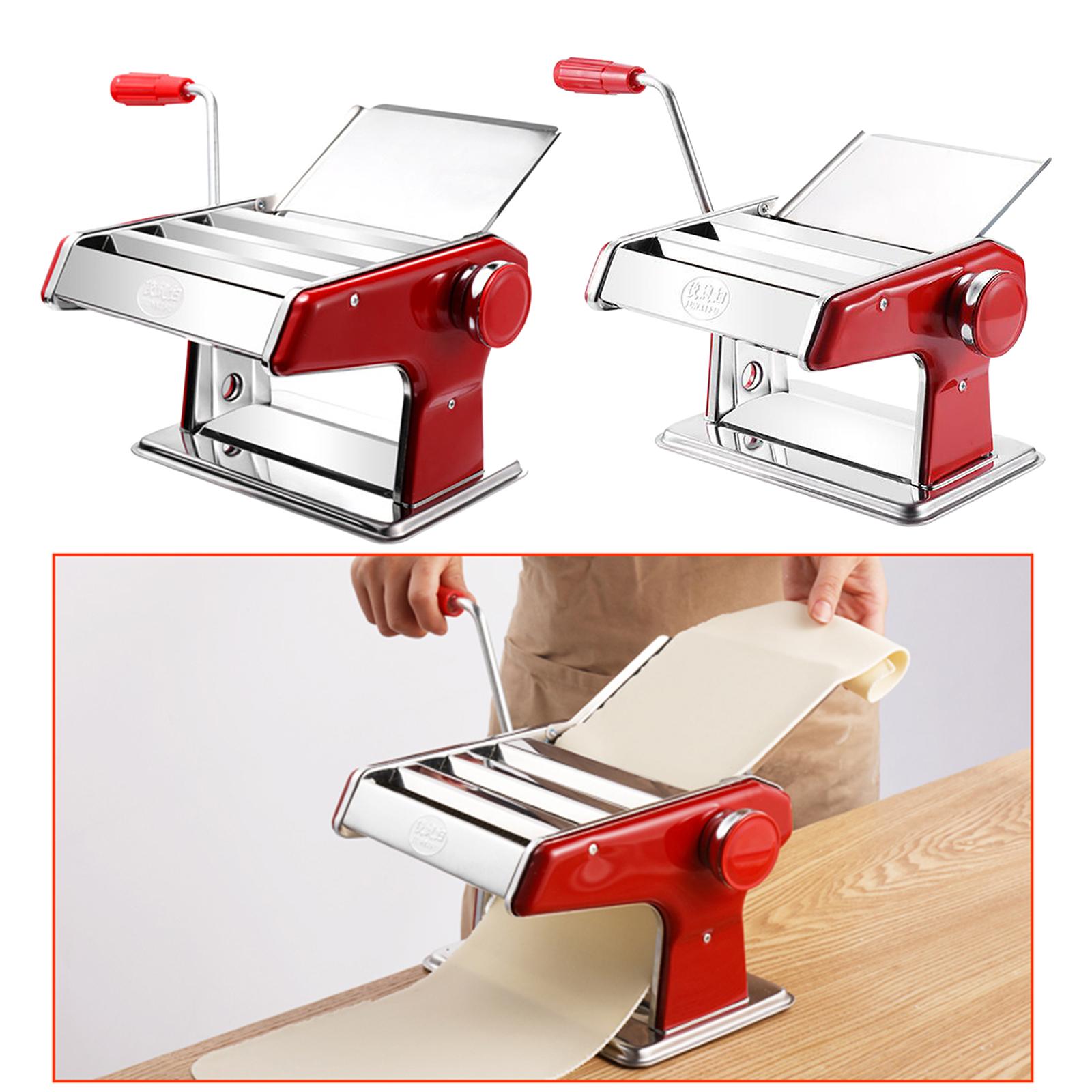 Stainless Steel Pasta Maker Machine for Ravioli Skins 2 Blades 