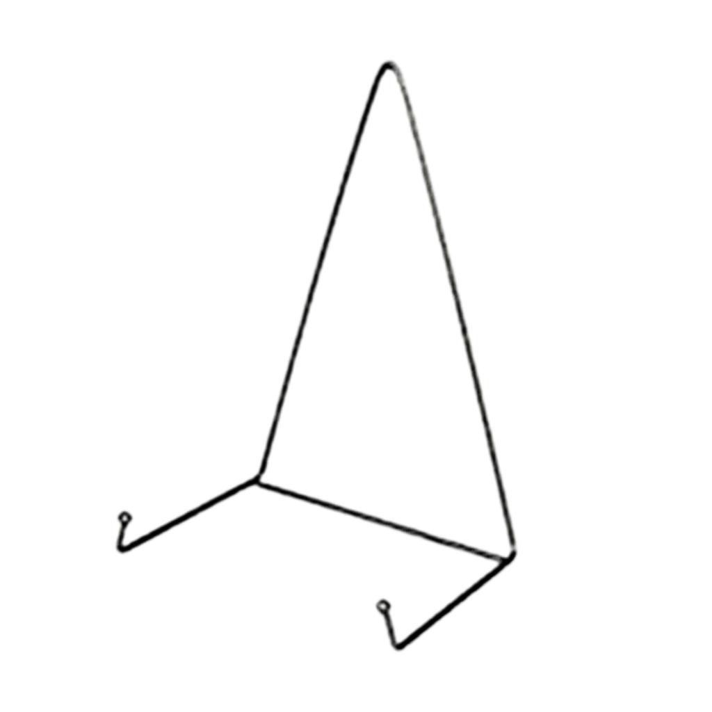 Plate Stand Display Easel Metal Picture Artwork Frame  10x8x14cm