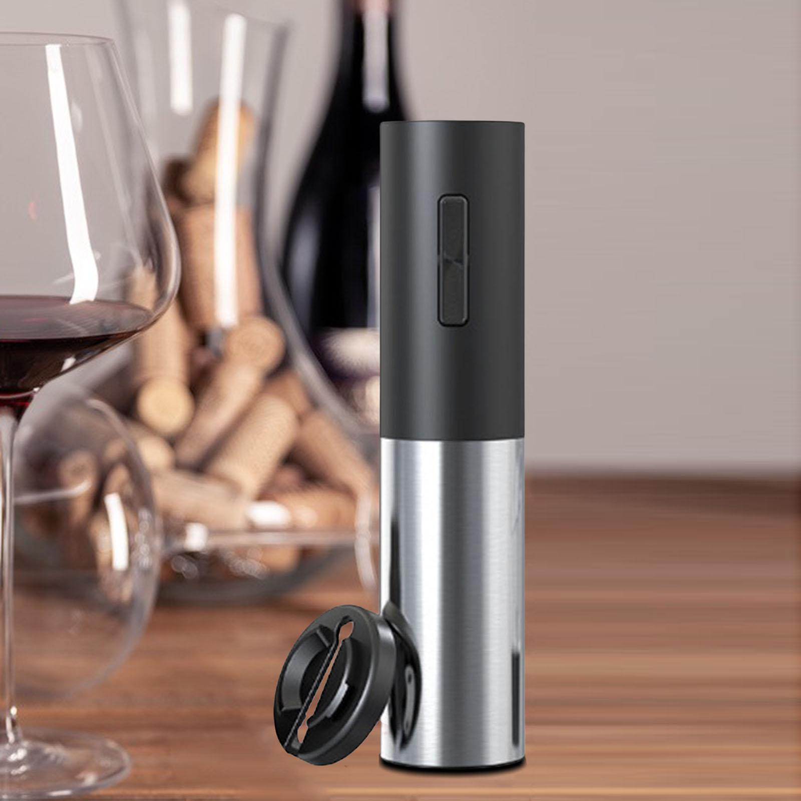 Stainless Steel Electric Wine Bottle Opener for Bar Restaurant Kitchen 2Pcs