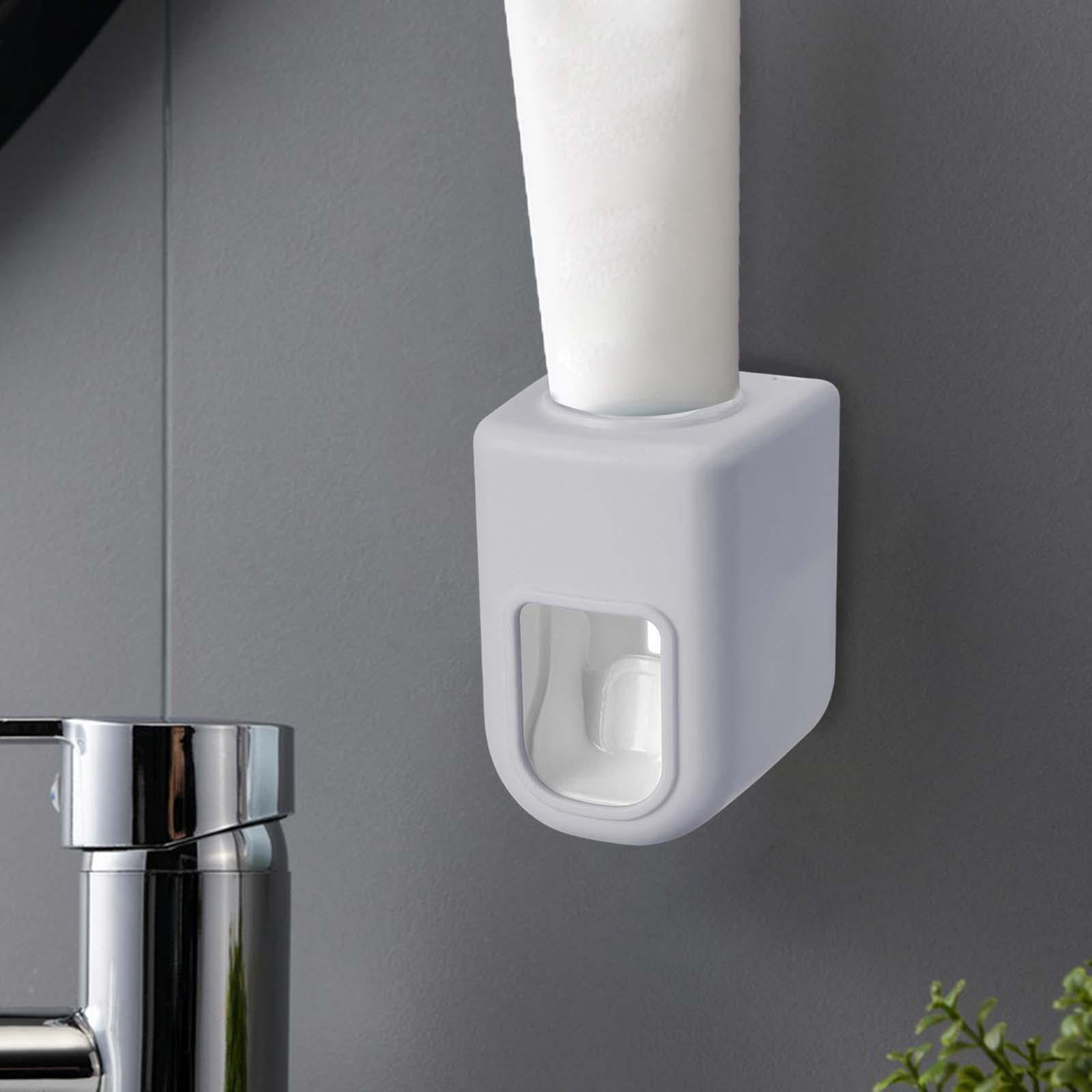 Wall Mounted Toothpaste Dispenser Automatic Bathroom Accessories for Home Grey