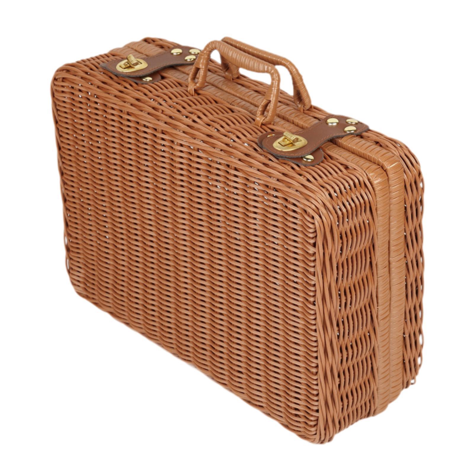 Rattan Storage Basket With Lid