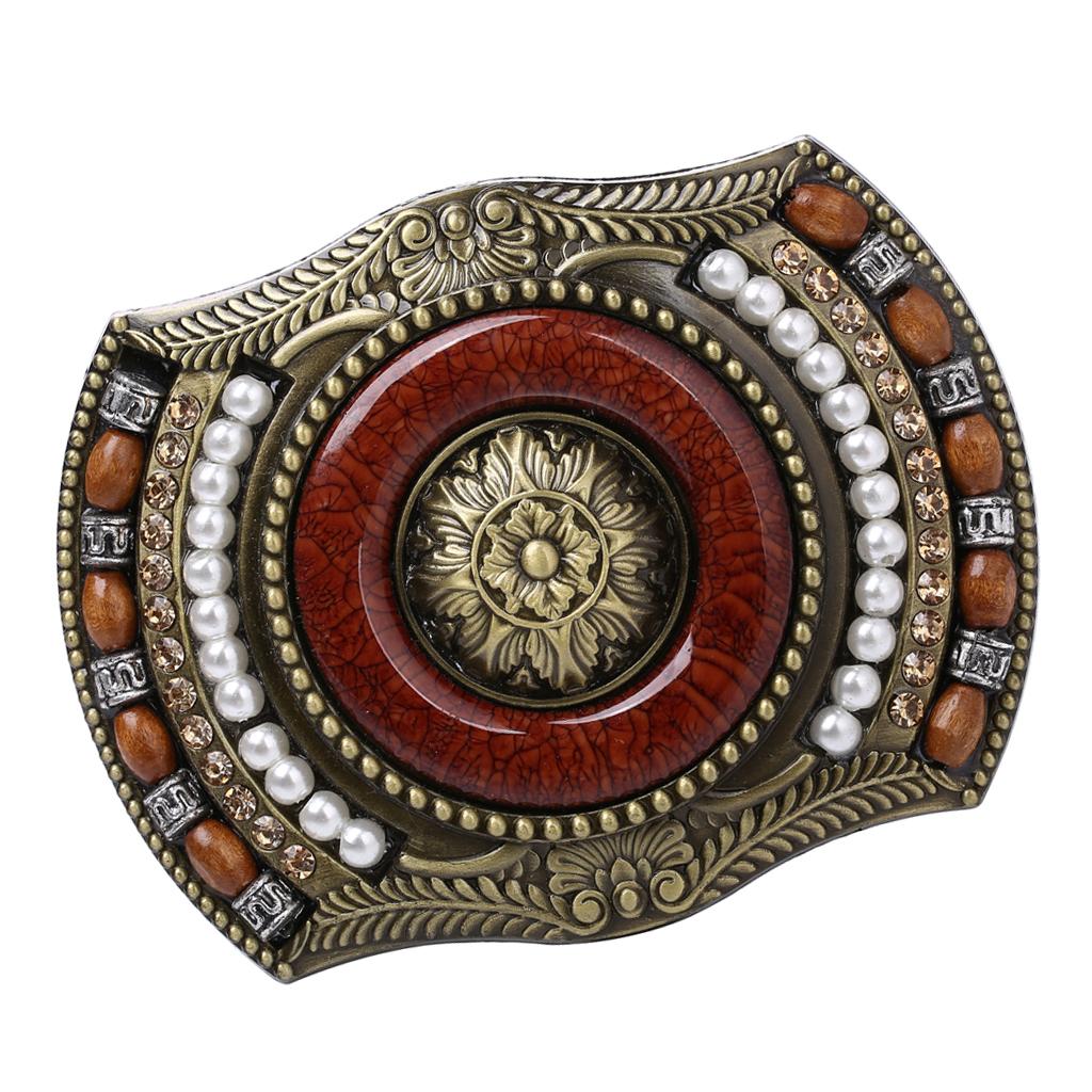 Western Belt Buckles Australia Western Cowboy Rodeo Zinc Alloy Boho Beads Belt Buckle Men's Jeans