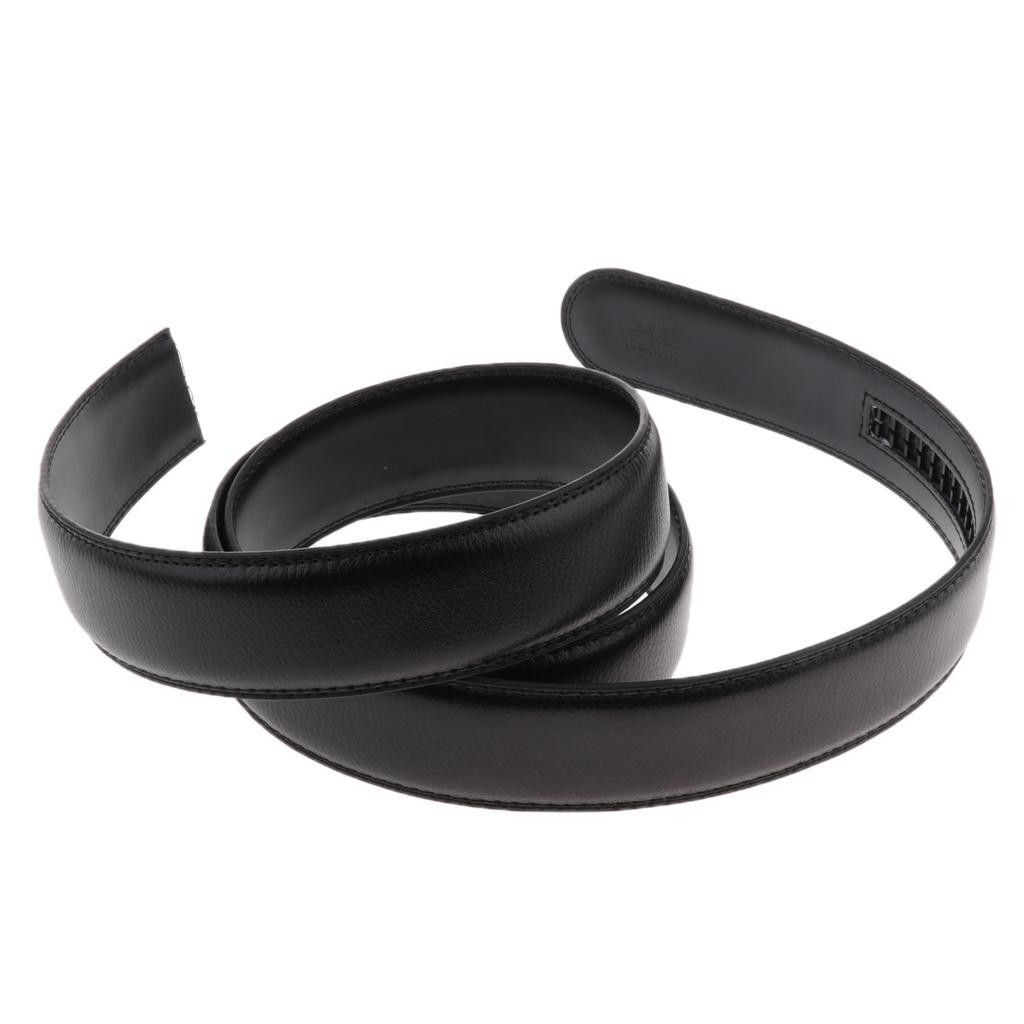 Men Leather Ratchet Belt Strap No Holes Belt Only without Buckle Trim to Fit | eBay