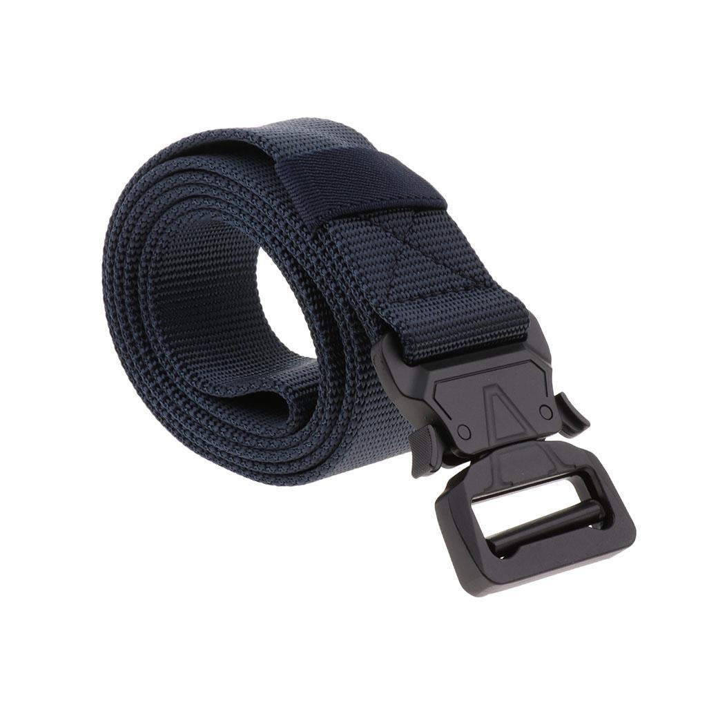 Fashion Outdoor Men Nylon Holeless Ratchet Click Belt Weightlifting