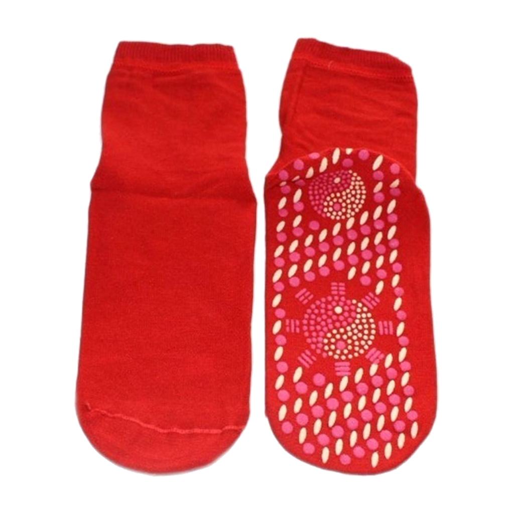 Magnetic Socks Self Heating Therapy Warm Tourmaline Socks Pain Relief Red