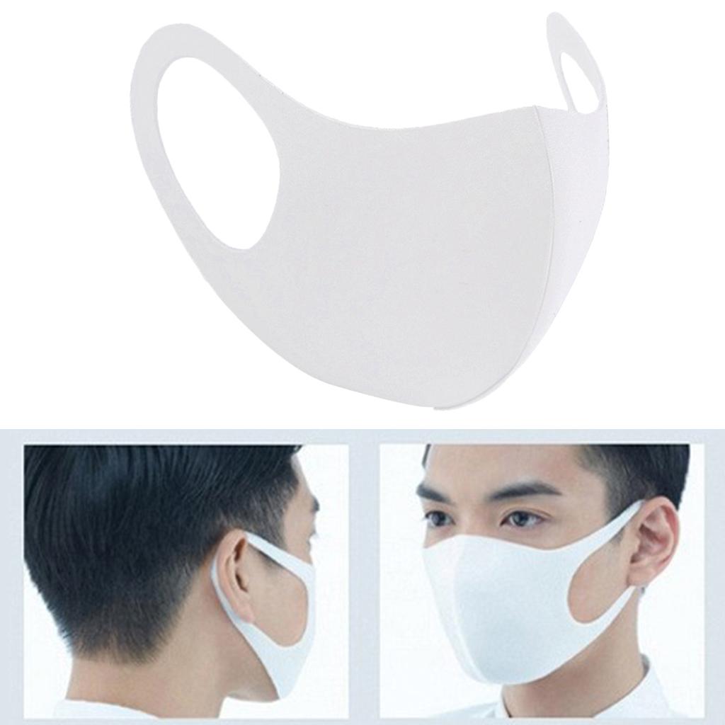 Anti Flu Pollution Mouth Mask Reusable Dust Proof Face Mask White