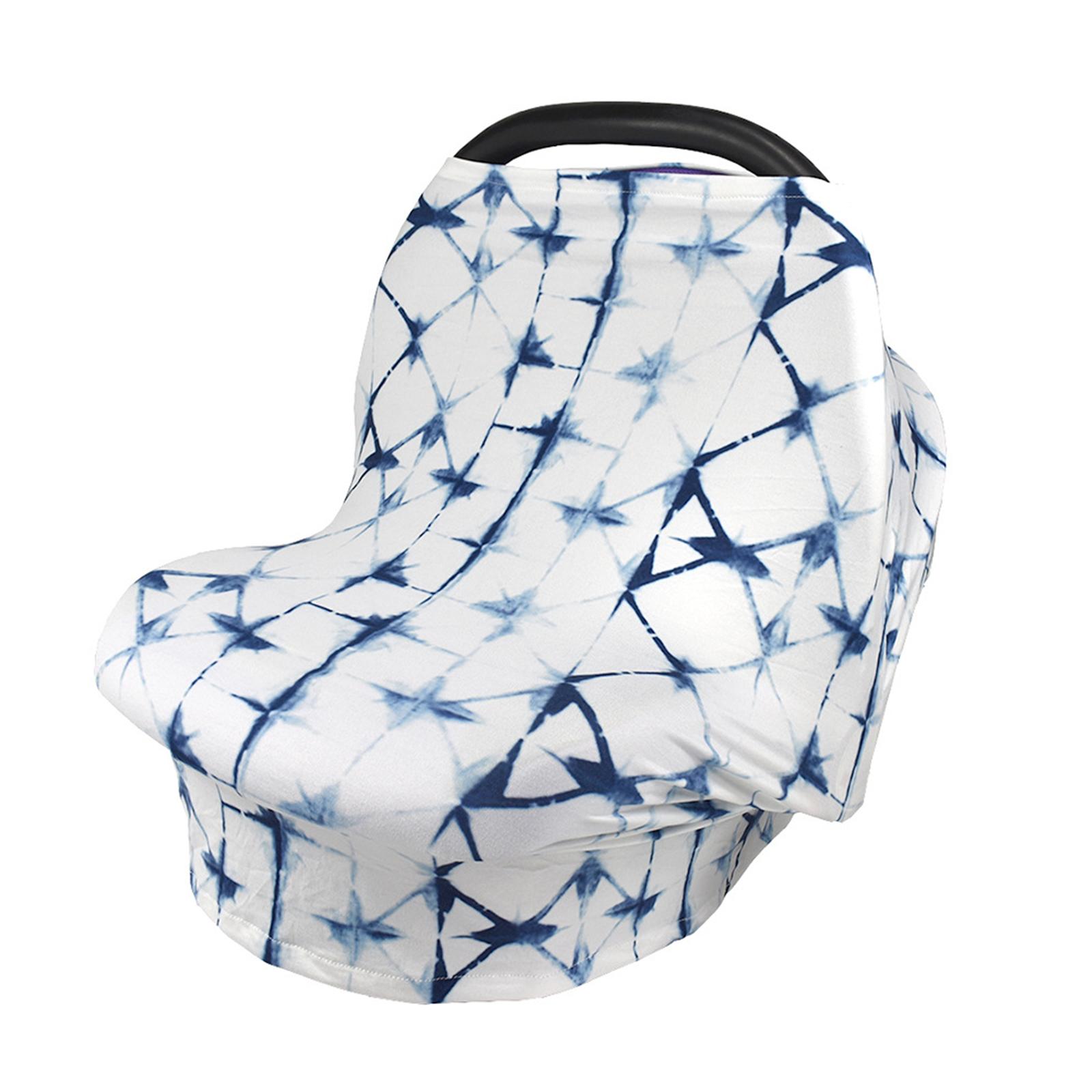 Soft Stroller Cover Baby Carrier Breastfeeding Canopy Scarf Blue