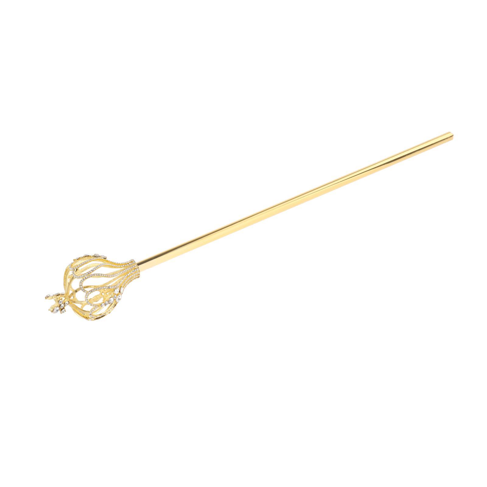 Rhinestone Scepter Gold