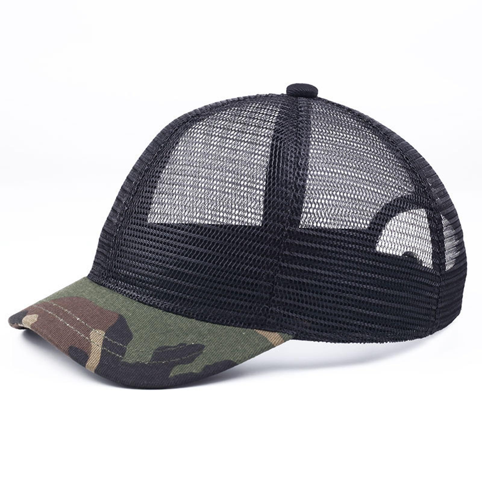 Trucker Hat Snapback Hip Hop Breathable Mesh Summer Baseball Hat All Mesh