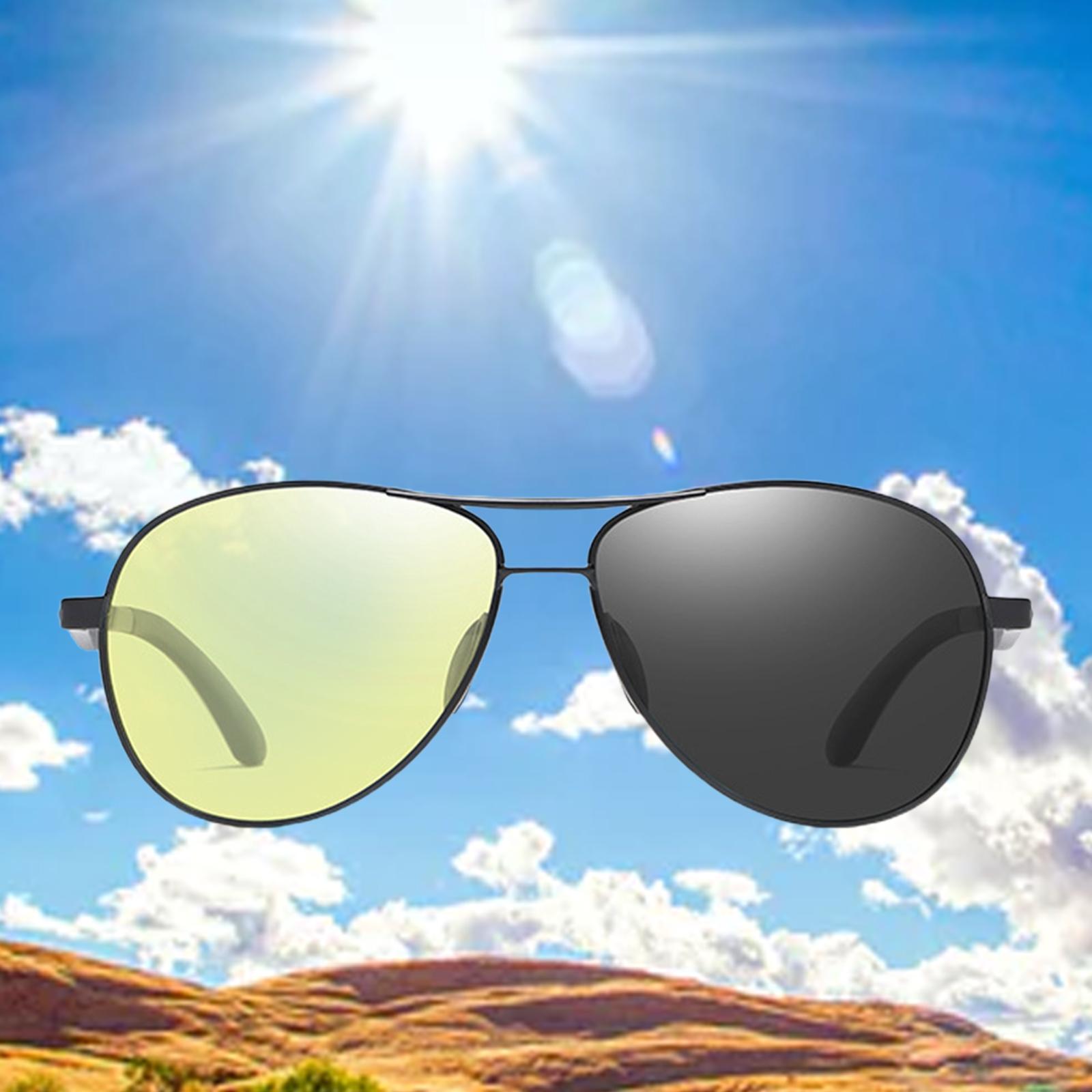 Photochromic Sunglasses Lightweight Driving Sun Glasses Polarized Sunglasses Yellow Lens