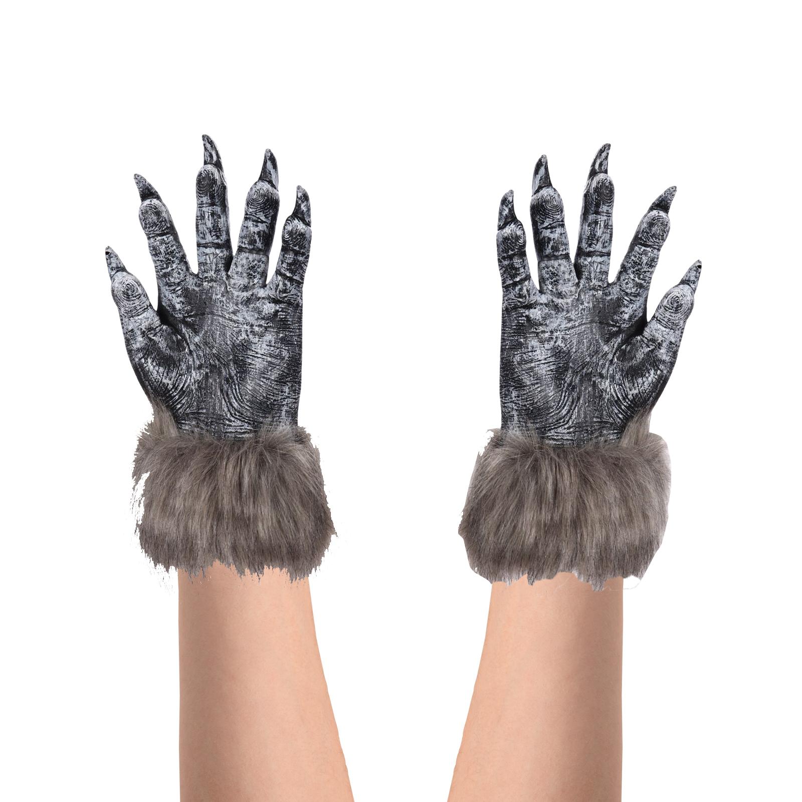 Halloween Wolf Gloves Werewolf Costume Gift Fingernails Accessories Unisex