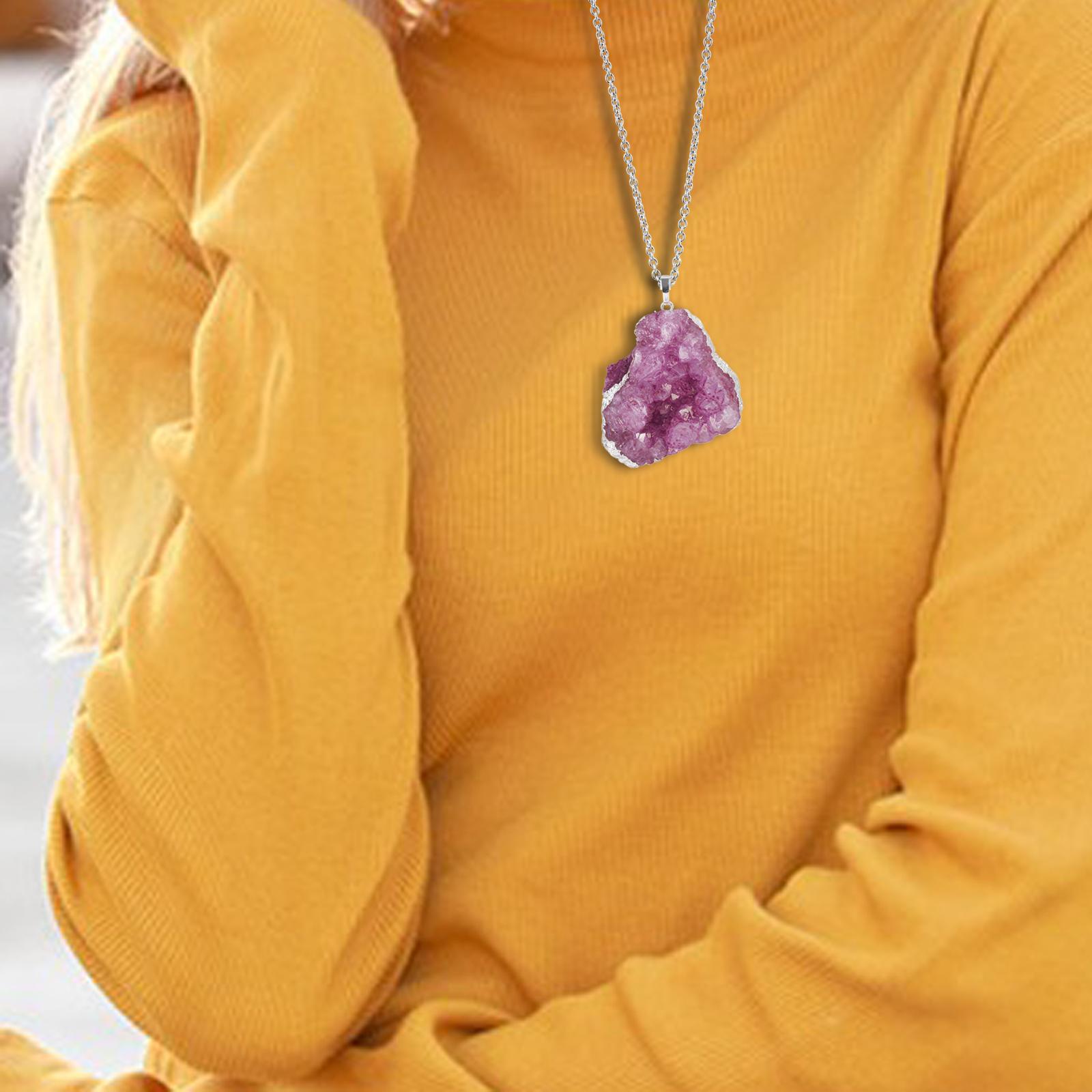 Stone Pendants Necklace Accessories for Gift Anniversary Girlfriend Red