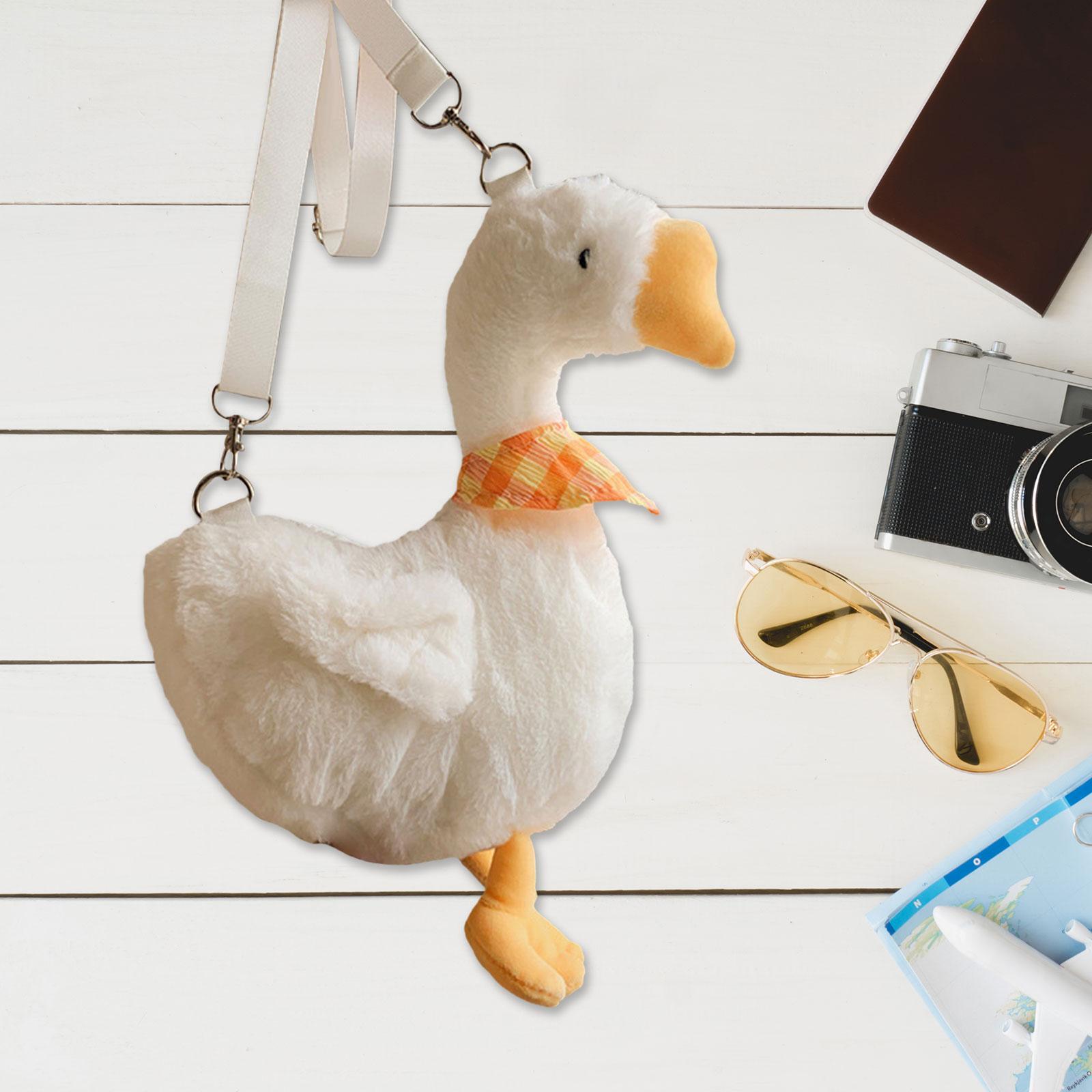 Goose Crossbody Bag Travel Purse Fashion Small Women Goose Shoulder Bag White