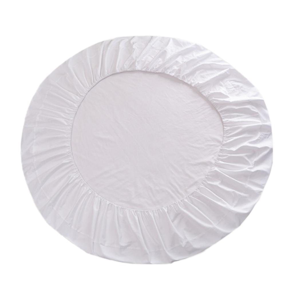Color Cotton Round Bed Fitted Sheet