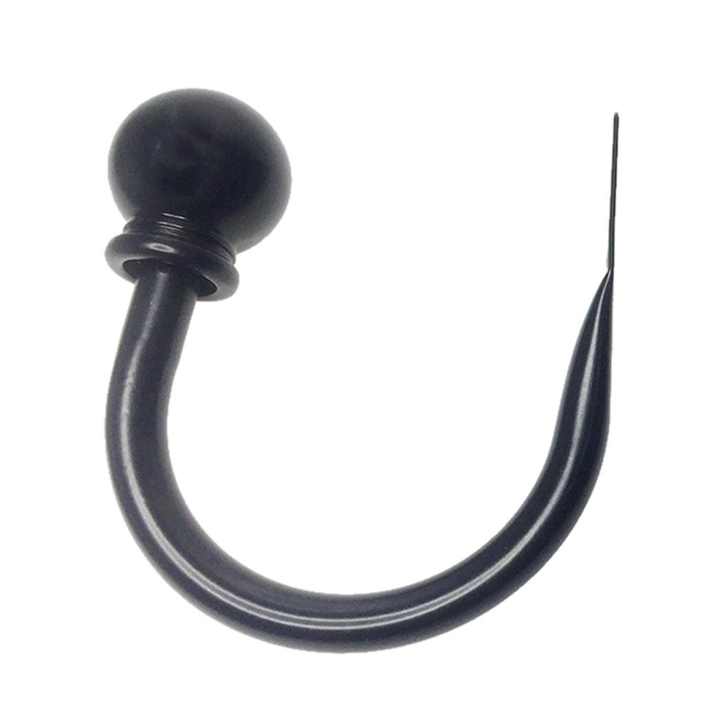 4Pcs Metal Ball Drapery Curtain Tie Backs Tiebacks Window Holdbacks Black