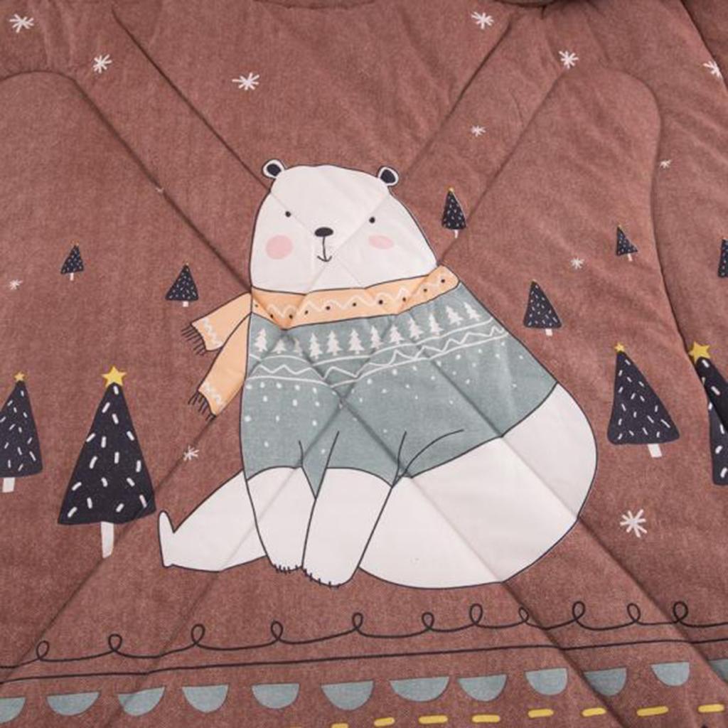 Winter Lazy Quilt with Sleeves Warm Thickened Blanket Bear 120x160cm