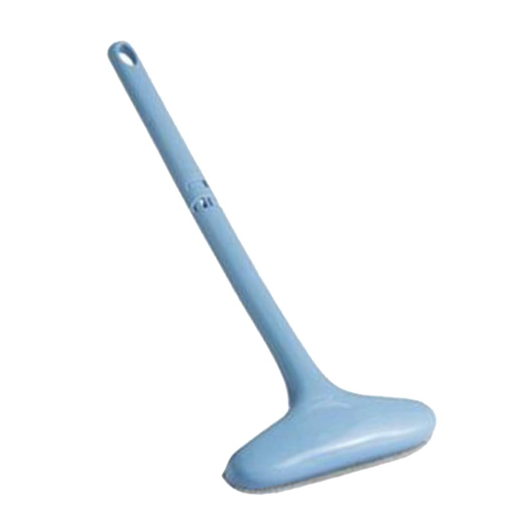 Extendable Screen Window Cleaning Squeegee Brush for Mesh Curtain  Blue
