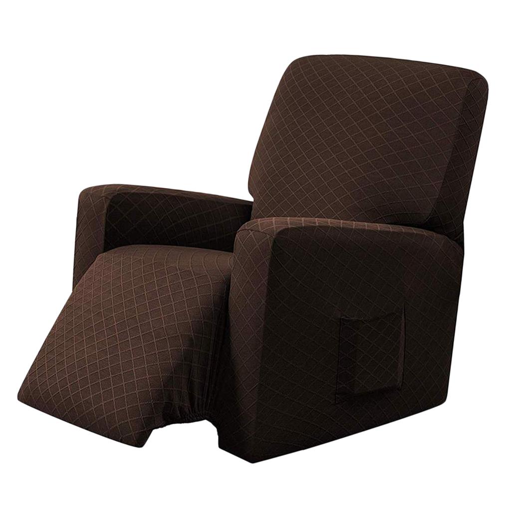 Elastic Recliner Sofa Cover Non Slip Soft Armchair Slipcover Coffee