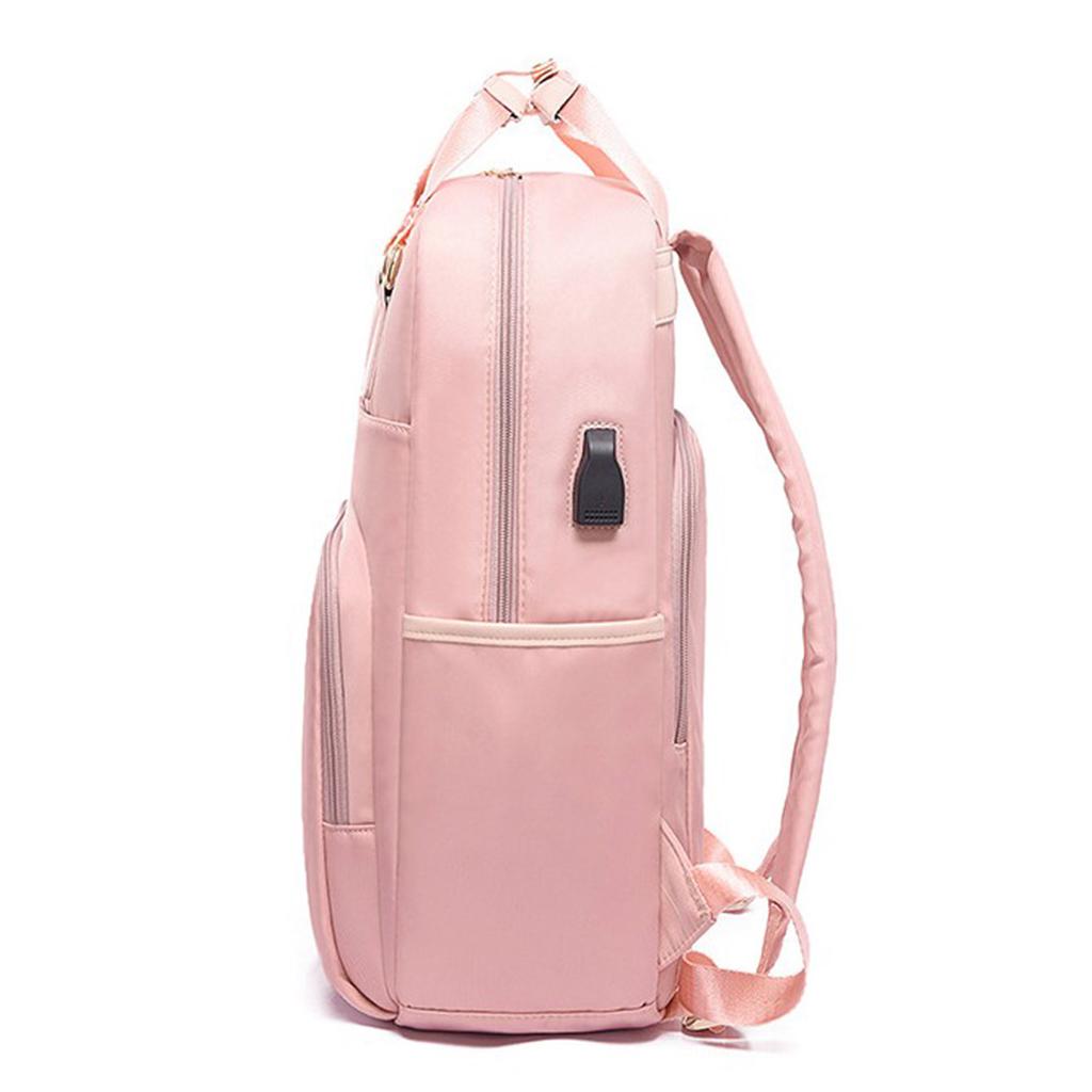 Laptop Backpack Travel Backpacks Bookbag with usb Port Pink_14 inch