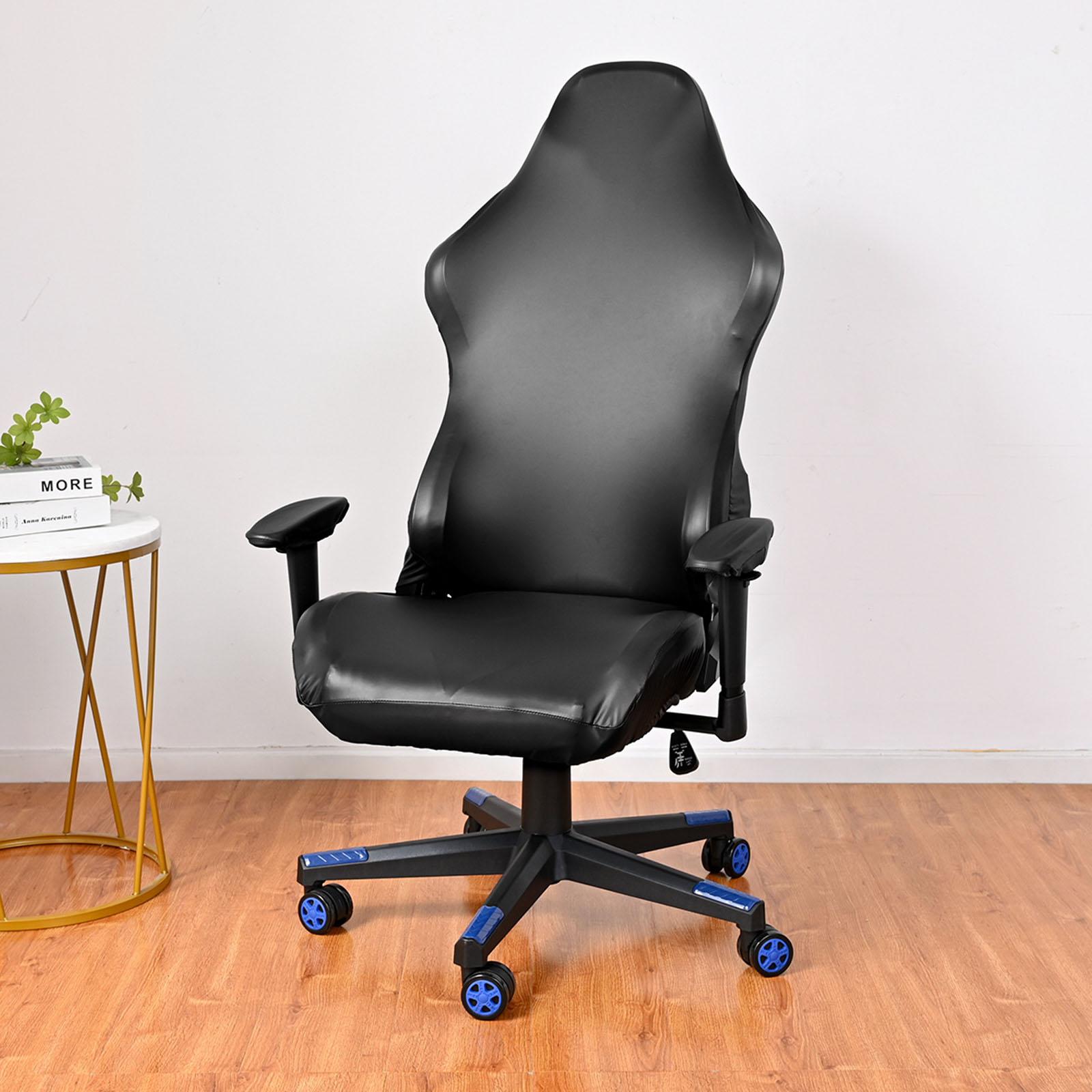Gaming Chair Slipcovers Stretchable for Office Chair Rotating Chair Armchair Black