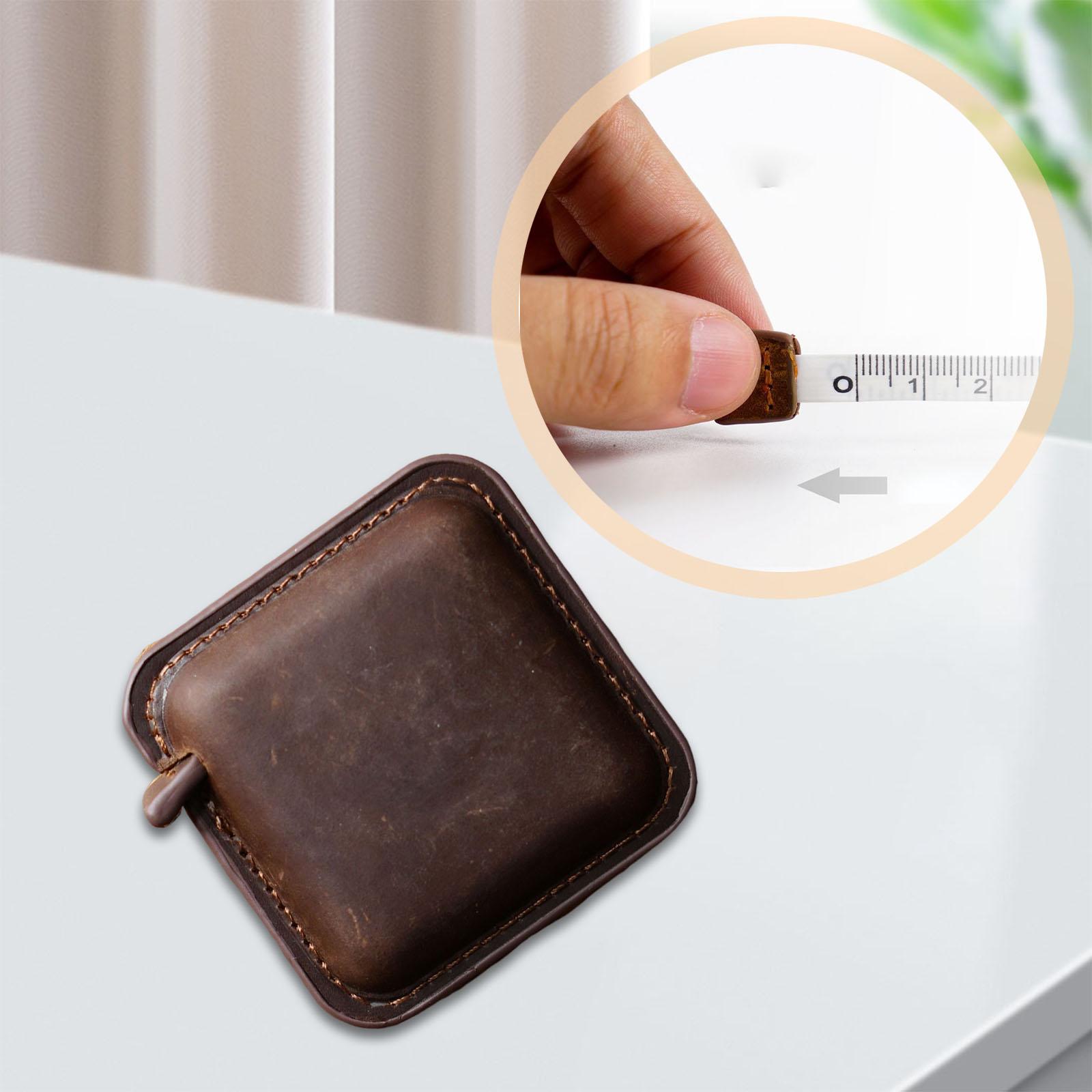 Soft Retractable Measuring Tapes PU Leather Handmade Accurate for Nursing Coffee