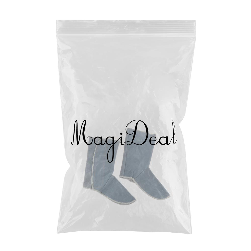 1 Pair Welding Protective Shoes Feet Cover Fire Flame Resistant Blue