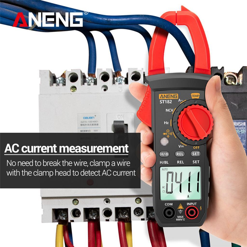Digital Clamp Meter Multimeter Handheld AC / DC Mini Frequency Temp Test