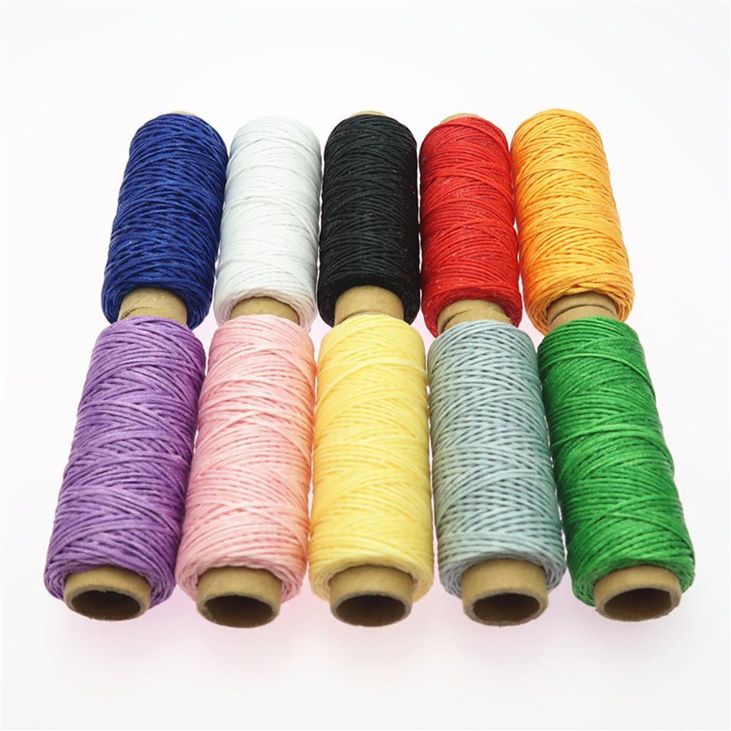 10 Pcs 150D Leather Sewing Stitching Waxed Thread String Cord for Hand ...